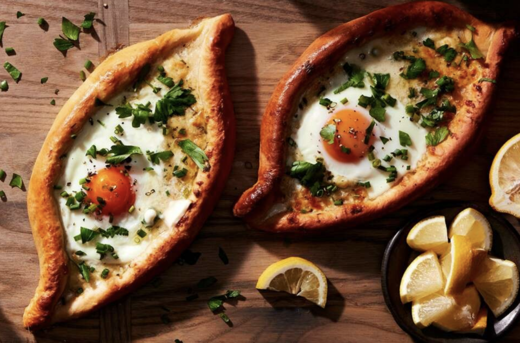 Georgian Cheesy Khachapuri